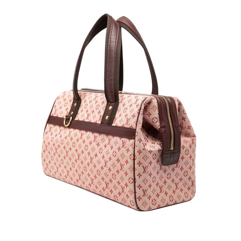 Louis Vuitton Monogram Mini Lin Josephine GM Red Canvas Good condition - Back View