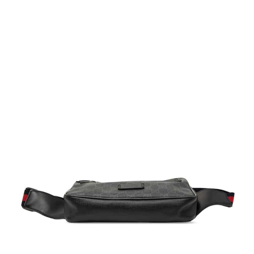 Gucci Small GG Supreme Web Belt Bag Black Canvas Very good condition - Inside View