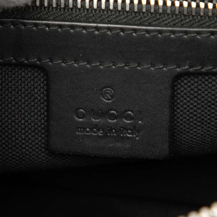 Gucci Small GG Supreme Web Belt Bag Black Canvas Very good condition - Box View