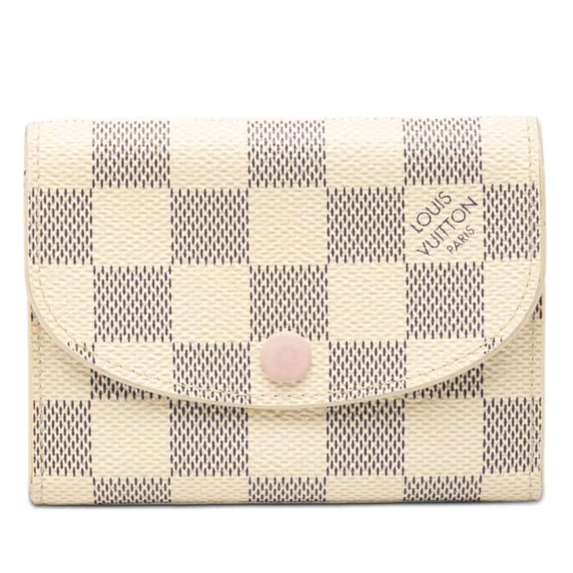 Louis Vuitton Damier Azur Rosalie Coin Purse White Very good condition - Front View