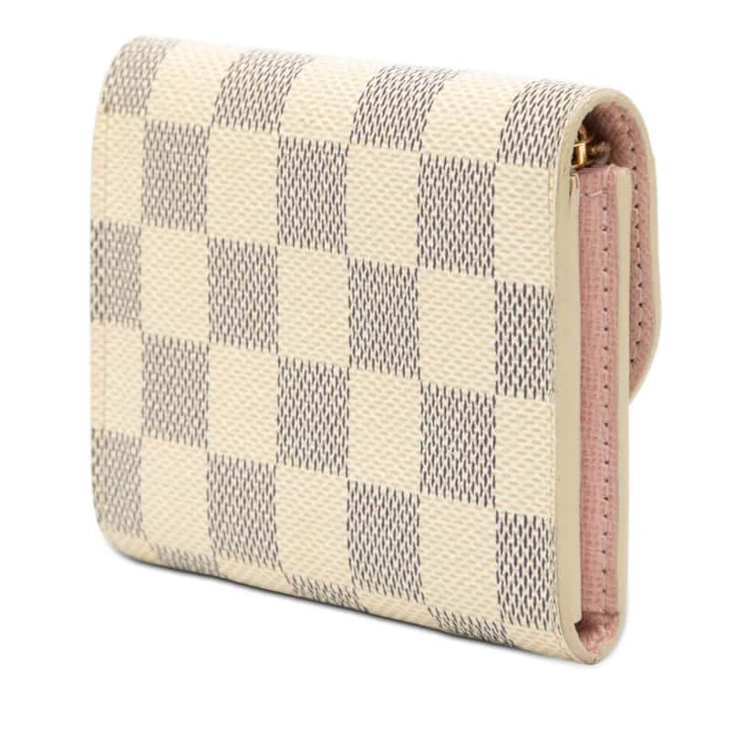 Louis Vuitton Damier Azur Rosalie Coin Purse White Very good condition - Back View