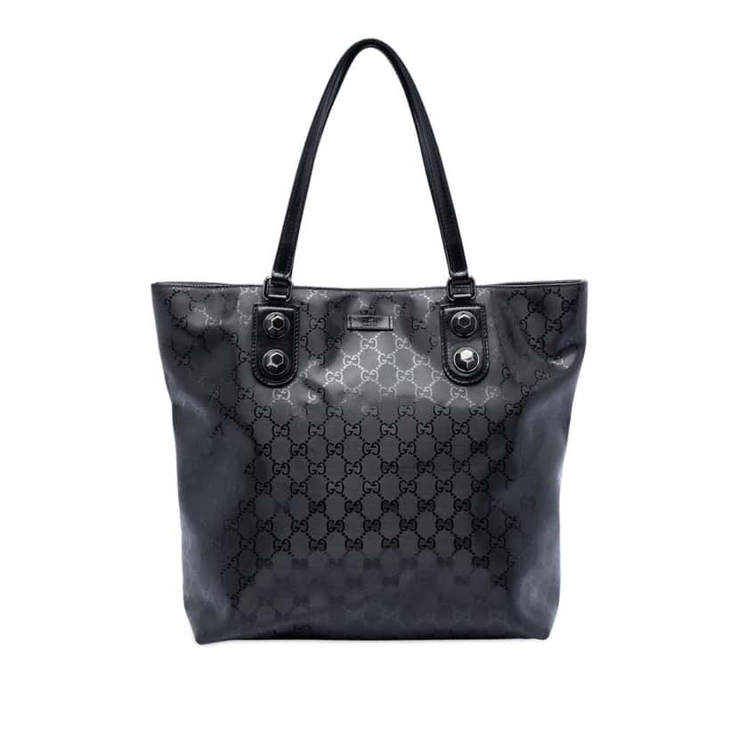 Gucci GG Imprime Tote Black Canvas Very good condition - Front View