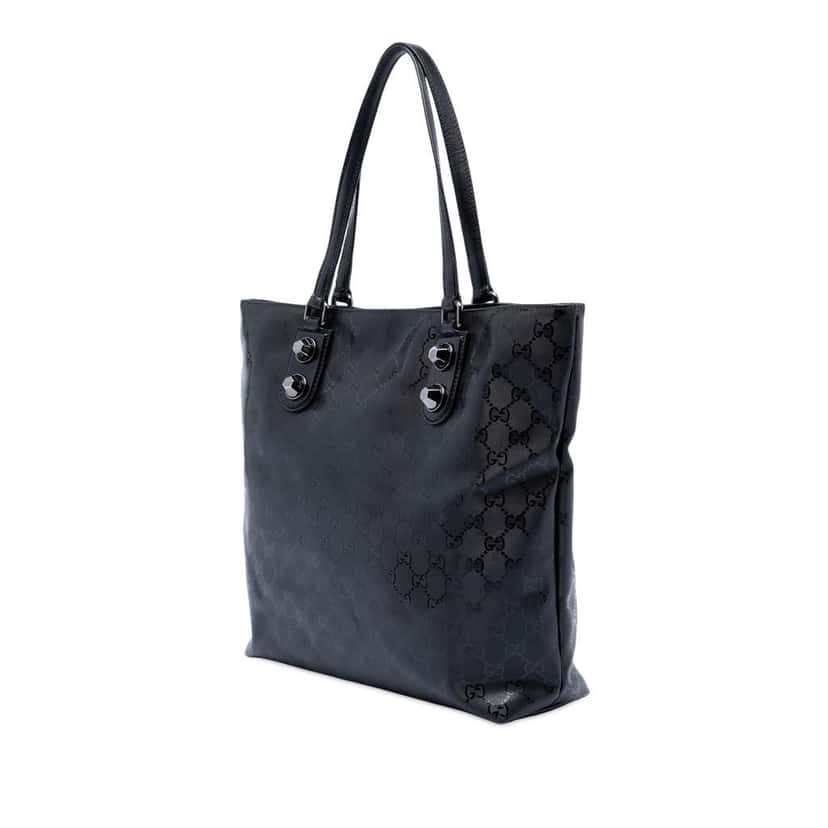 Gucci GG Imprime Tote Black Canvas Very good condition - Back View