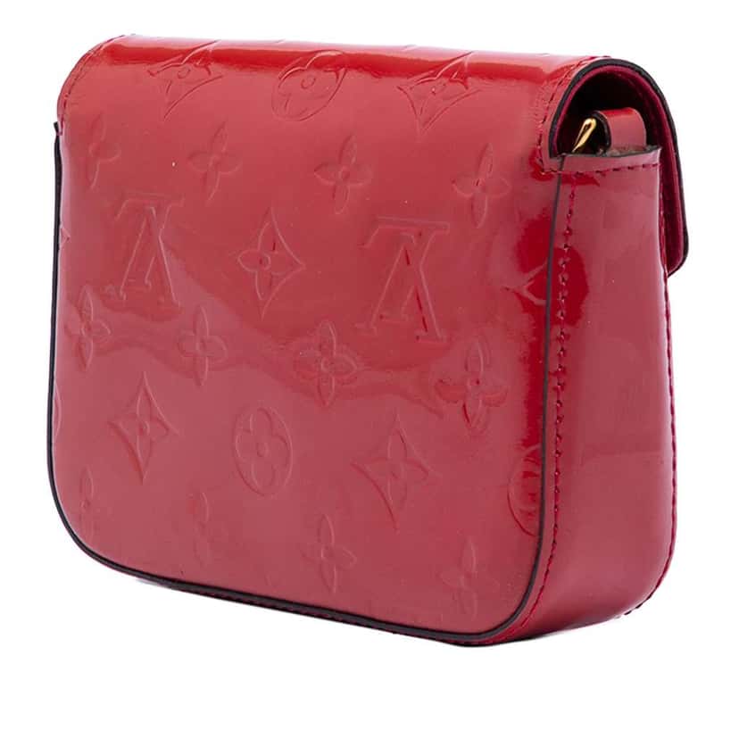 Louis Vuitton Monogram Vernis Mini Sac Lucie Red Leather Very good condition - Back View