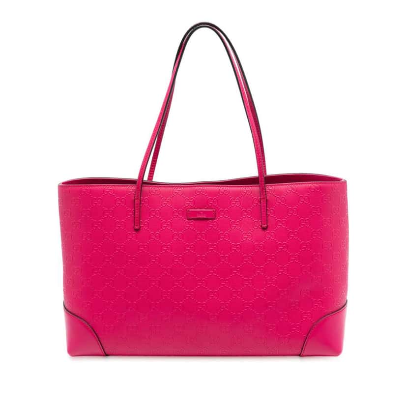 Gucci Guccissima Bright Hilary Lux Tote Pink Leather Very good condition - Front View