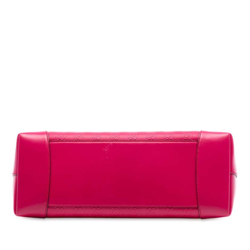 Gucci Guccissima Bright Hilary Lux Tote Pink Leather Very good condition - Inside View