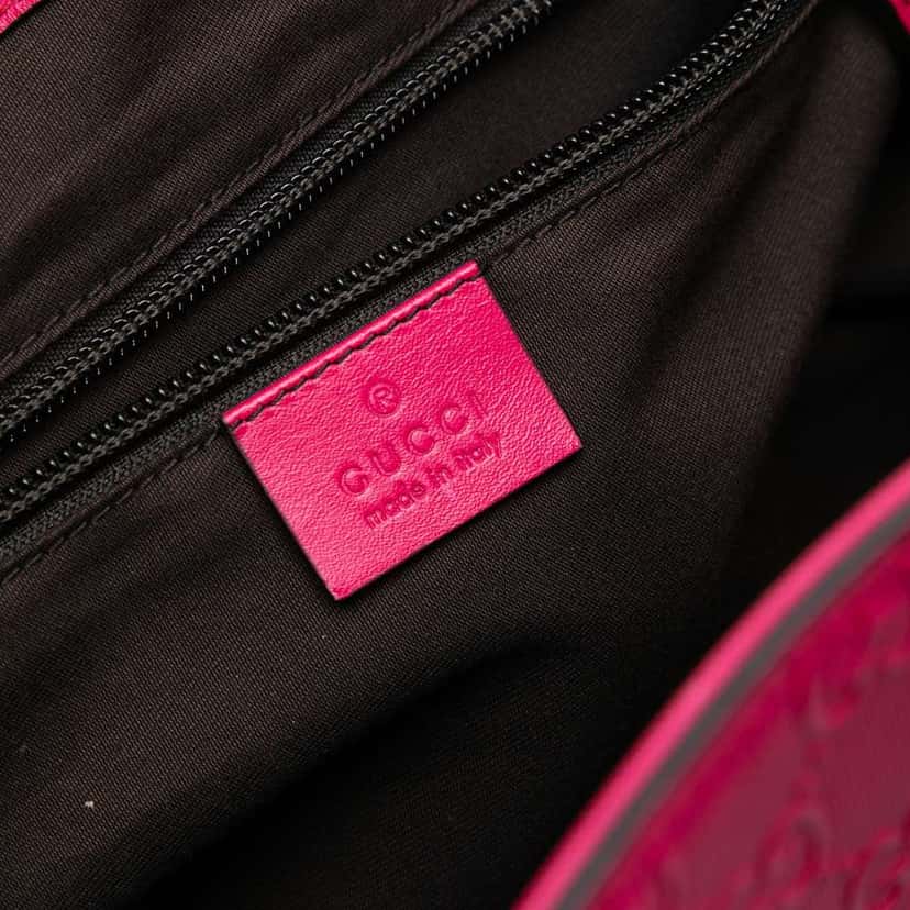 Gucci Guccissima Bright Hilary Lux Tote Pink Leather Very good condition - Box View