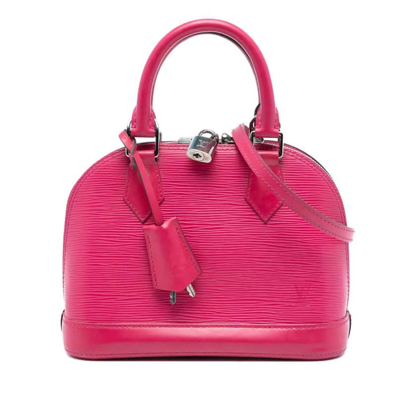 Louis Vuitton Epi Alma BB Pink Leather Good condition - Front View