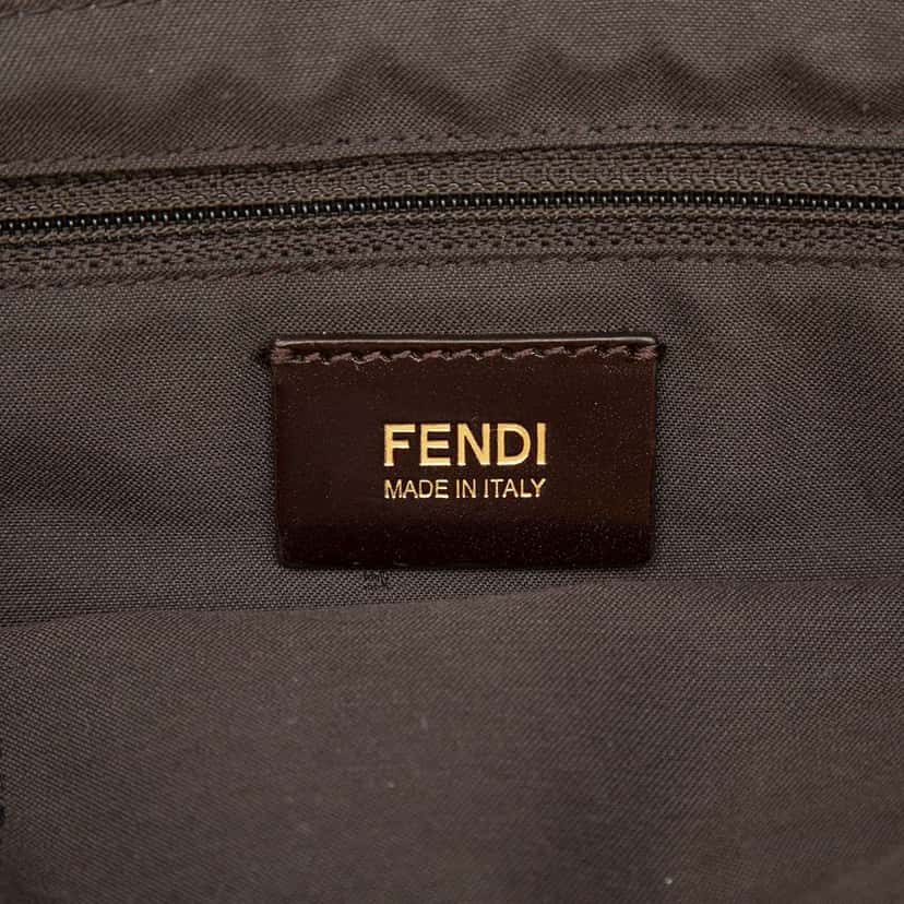 Fendi Zucchino Canvas Satchel Brown Canvas Very good condition - Box View