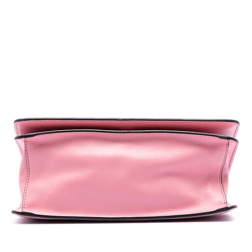 Prada Saffiano Lux Chain Crossbody Pink Leather Very good condition - Inside View