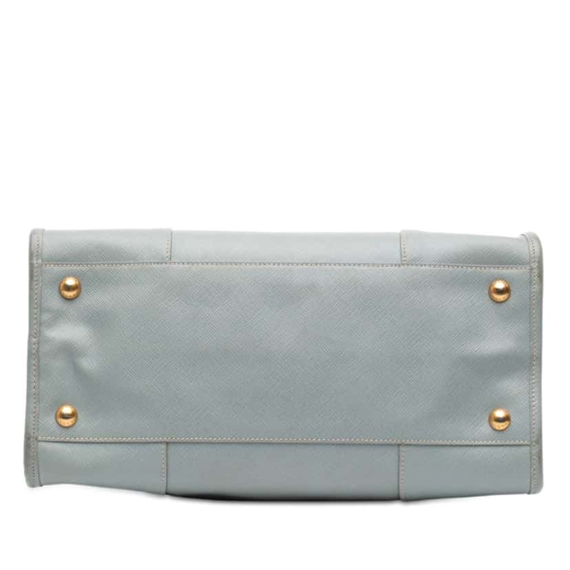 Prada Saffiano Lux Shopping Tote Blue Leather Very good condition - Inside View