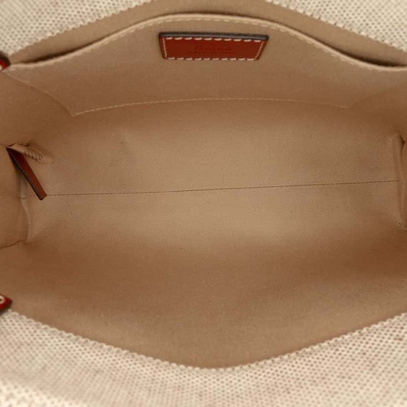 Chloé Small Canvas Woody Satchel Brown Canvas Good condition - Model View