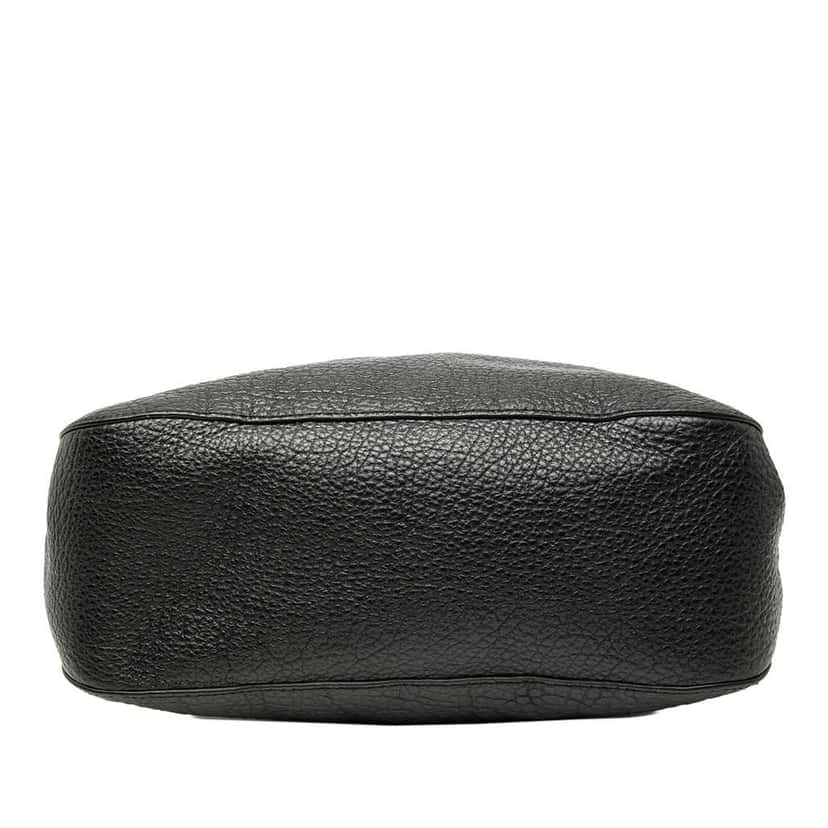 Burberry Small Heritage Grained Calfskin Ledbury Hobo Black Leather Very good condition - Inside View