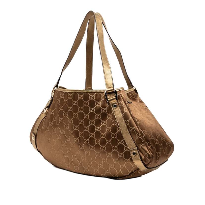 Gucci GG Canvas Abbey D Ring Tote Brown Canvas Very good condition - Back View