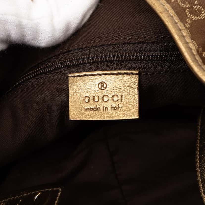 Gucci GG Canvas Abbey D Ring Tote Brown Canvas Very good condition - Box View