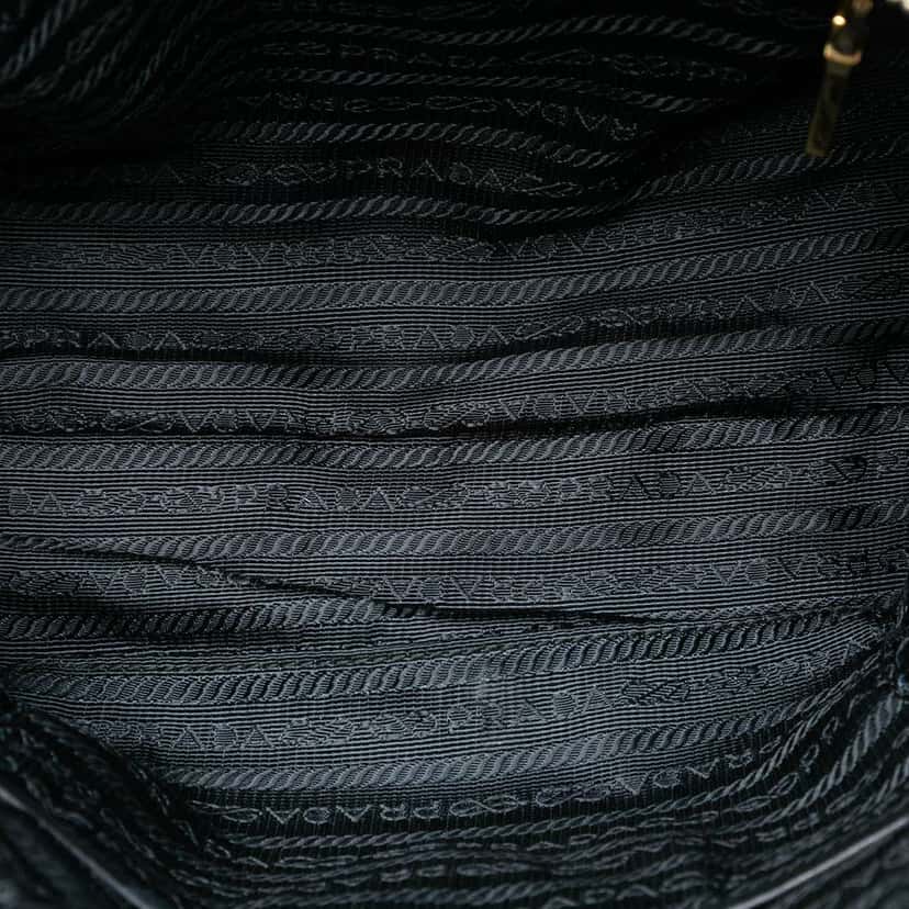 Prada Impuntu Tessuto Chain Crossbody Black Very good condition - Model View
