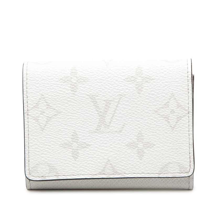 Louis Vuitton Monogram Enveloppe Carte de Visite White Very good condition - Front View