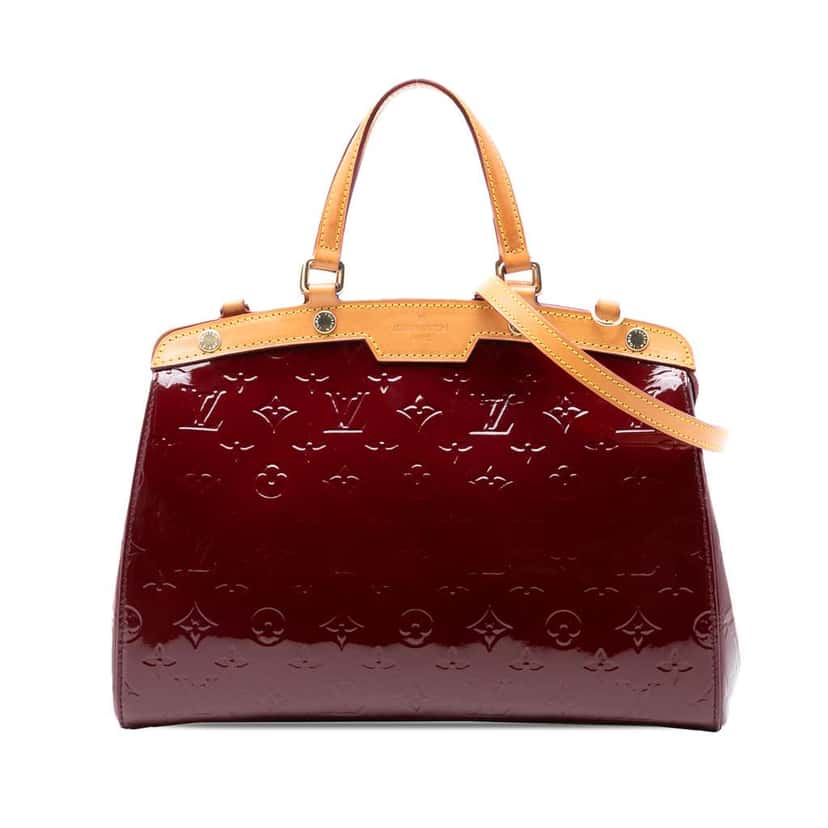 Louis Vuitton Monogram Vernis Brea MM Red Leather Very good condition - Front View