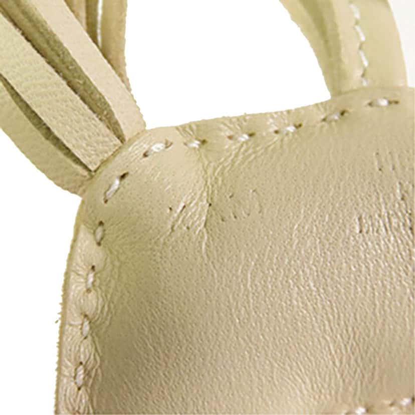 Hermès Milo Lambskin Rodeo Robeo Coeur Charm PM White Leather Good condition - Box View