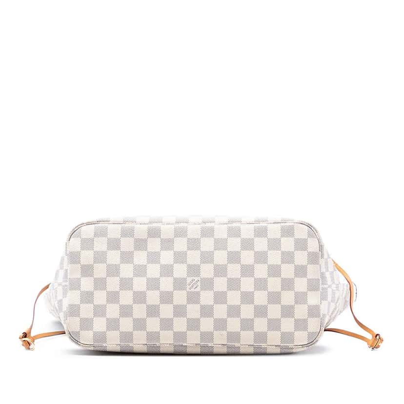 Louis Vuitton Damier Azur Neverfull MM White Very good condition - Inside View