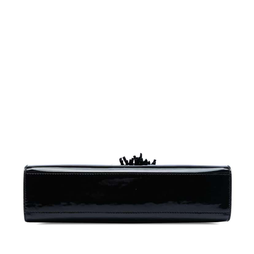 Gucci Medium Patent Emily Shoulder Bag Black Leather Very good condition - Inside View