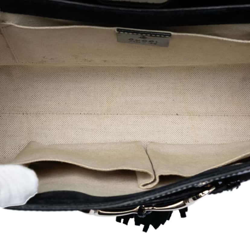 Gucci Medium Patent Emily Shoulder Bag Black Leather Very good condition - Model View