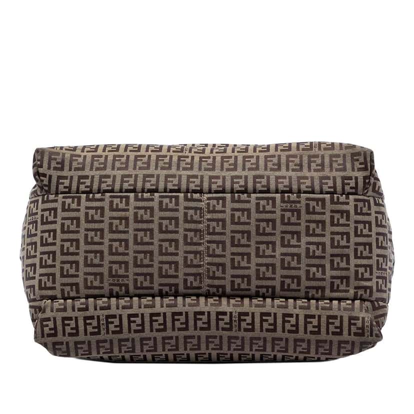 Fendi Zucchino Canvas Tote Brown Canvas Good condition - Inside View