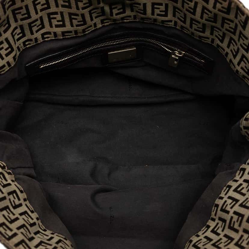 Fendi Zucchino Canvas Tote Brown Canvas Good condition - Model View