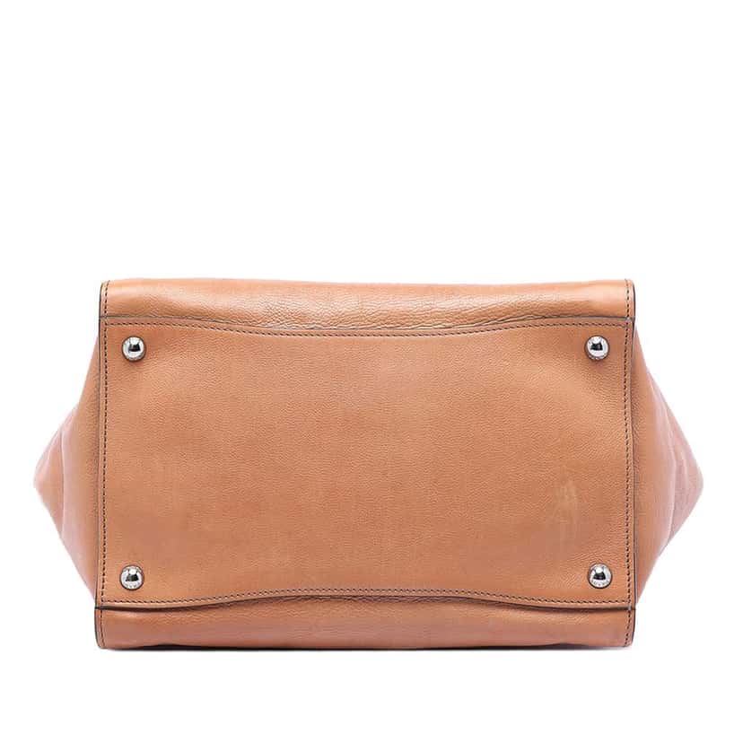 Prada Glace Calf Twin Pocket Satchel Brown Leather Very good condition - Inside View