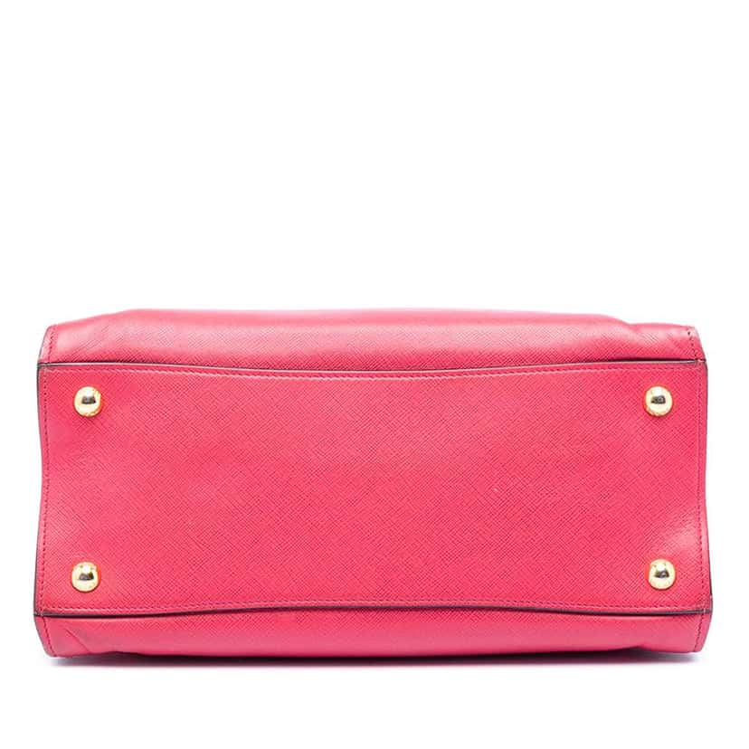 Prada Saffiano Soft Triple Pocket Tote Pink Leather Very good condition - Inside View