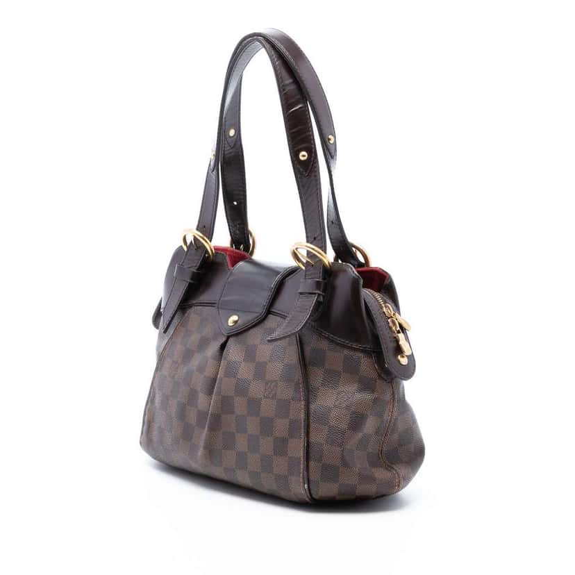 Louis Vuitton Damier Ebene Sistina PM Brown Very good condition - Back View