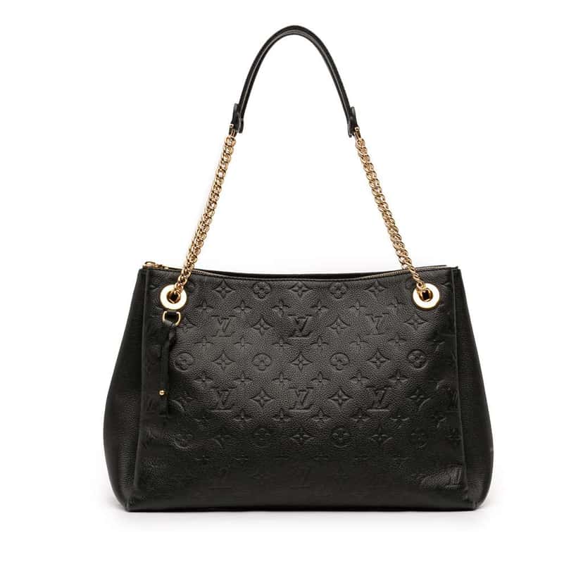 Louis Vuitton Monogram Empreinte Surene MM Black Leather Very good condition - Front View