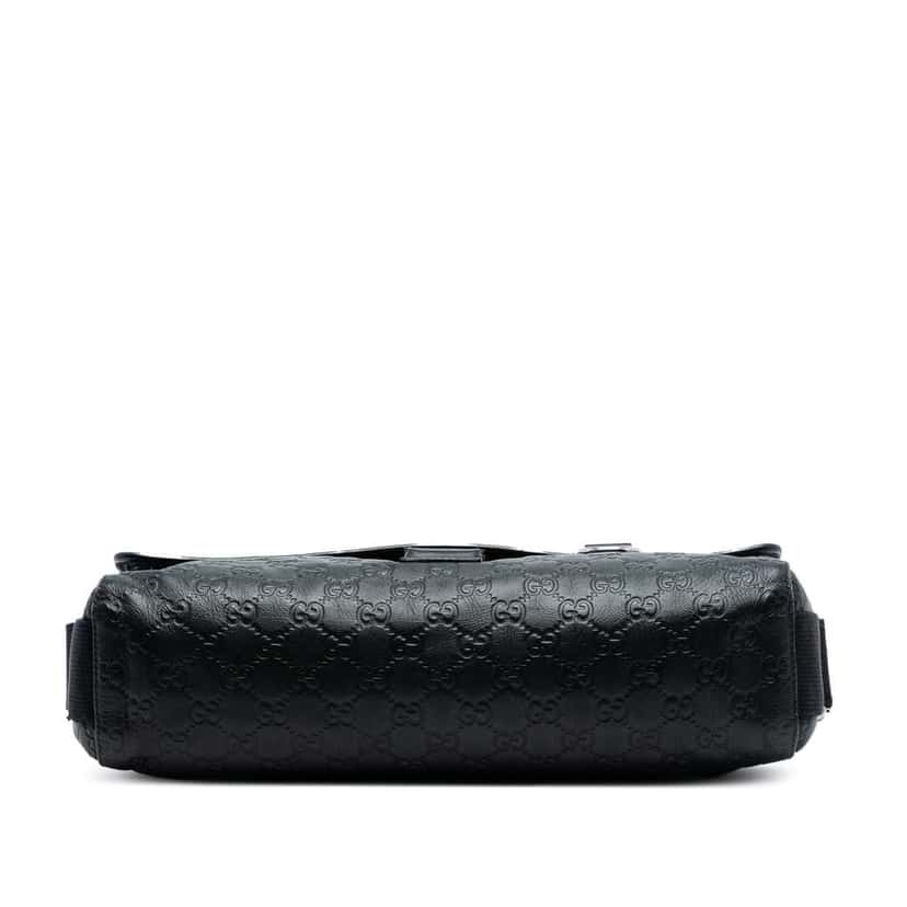 Gucci Guccissima Web Crossbody Black Leather Very good condition - Inside View