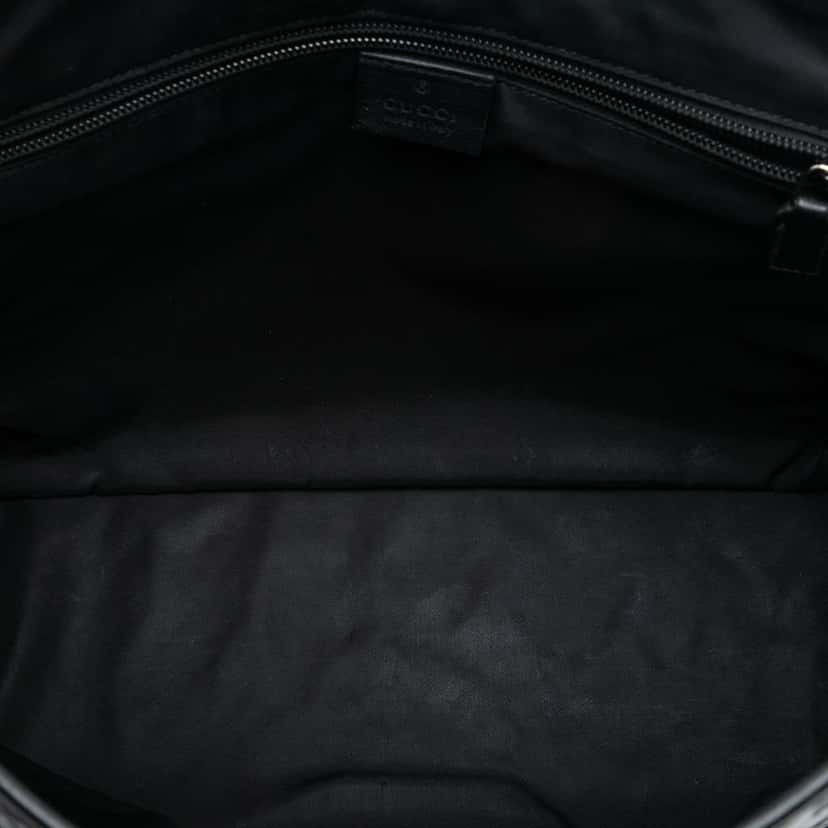 Gucci Guccissima Web Crossbody Black Leather Very good condition - Model View