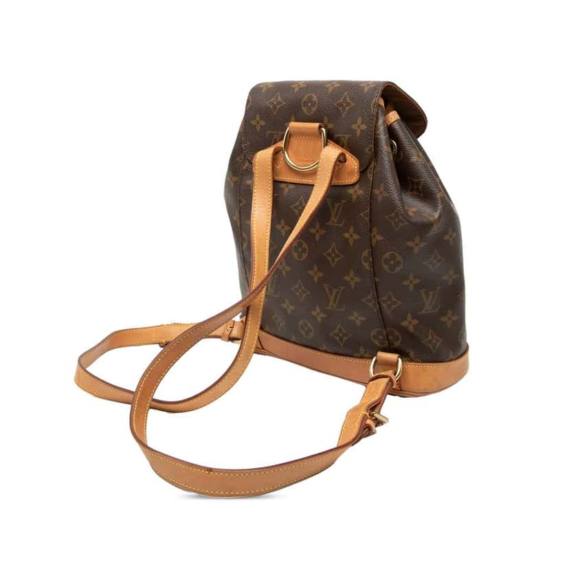 Louis Vuitton Monogram Montsouris PM Brown Good condition - Back View