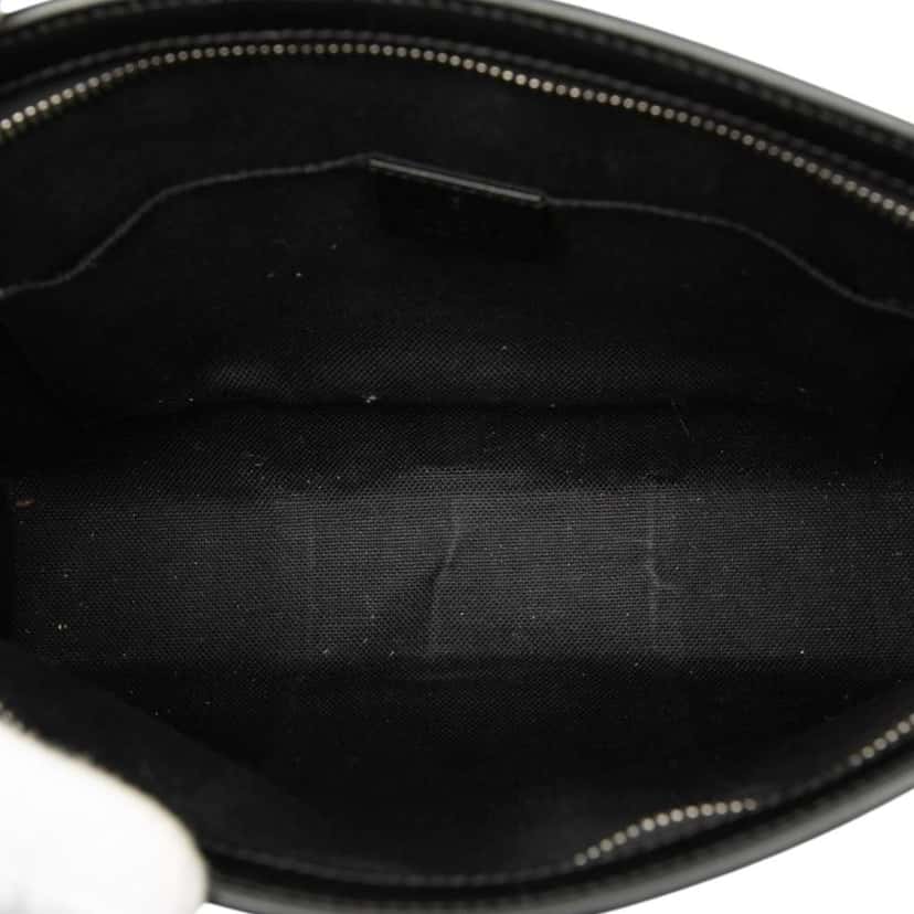 Gucci GG Supreme Web Clutch Black Canvas Very good condition - Model View