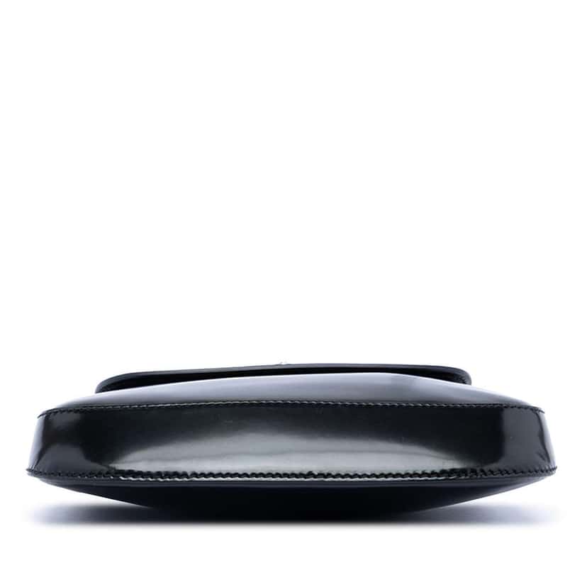 Prada Mini Brushed Leather Cleo Flap Black Leather Very good condition - Inside View