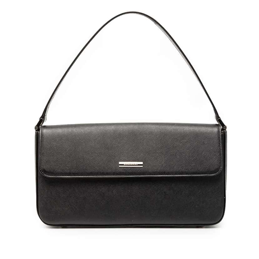 Burberry Leather Shoulder Bag Black Leather Very good condition - Front View