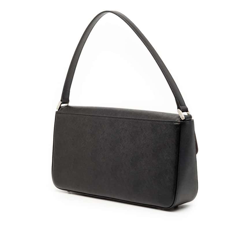 Burberry Leather Shoulder Bag Black Leather Very good condition - Back View