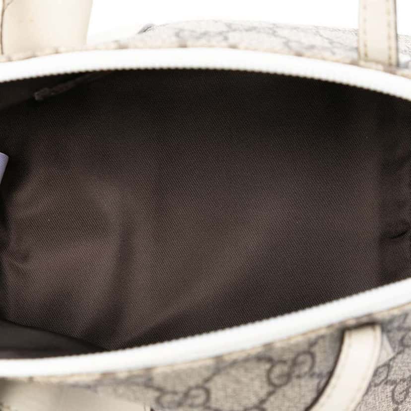 Gucci GG Supreme Zoo Handbag Brown Canvas Very good condition - Model View