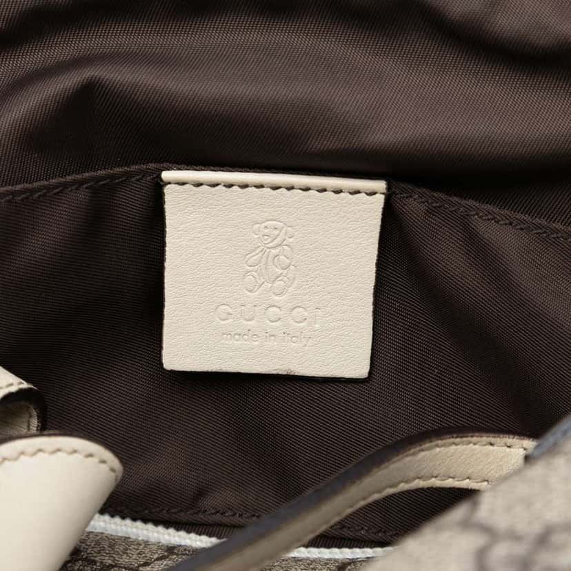 Gucci GG Supreme Zoo Handbag Brown Canvas Very good condition - Box View