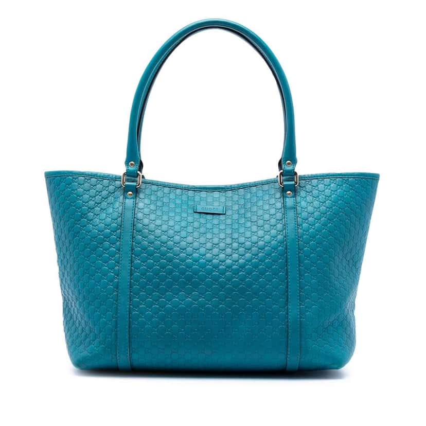 Gucci Microguccissima Joy Tote Blue Leather Very good condition - Front View