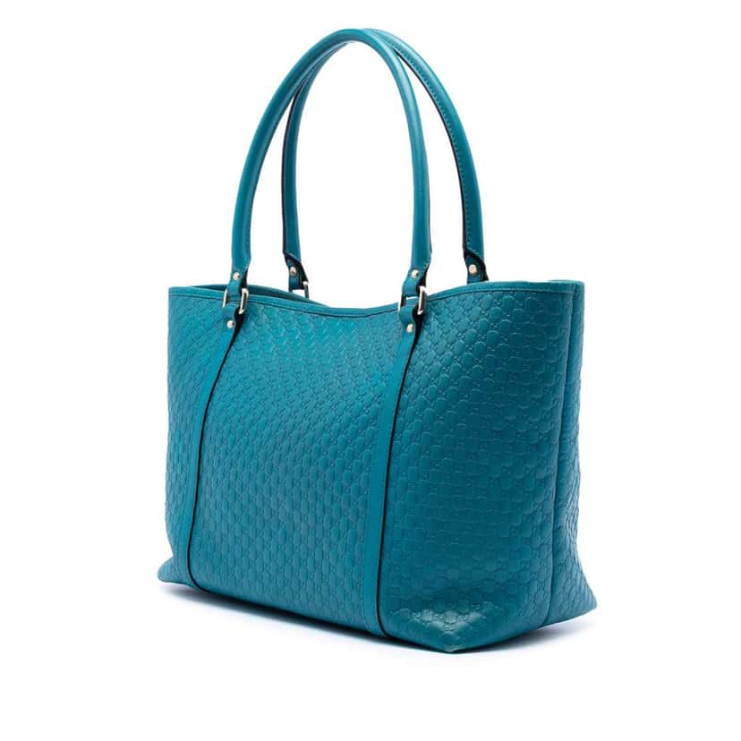 Gucci Microguccissima Joy Tote Blue Leather Very good condition - Back View