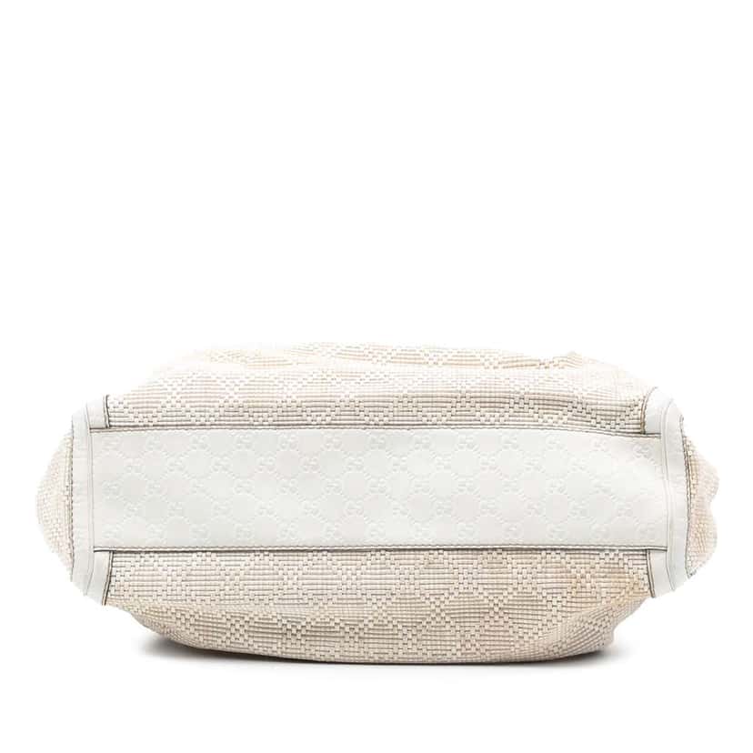 Gucci Large Diamante Raffia Sukey Tote Brown Very good condition - Inside View