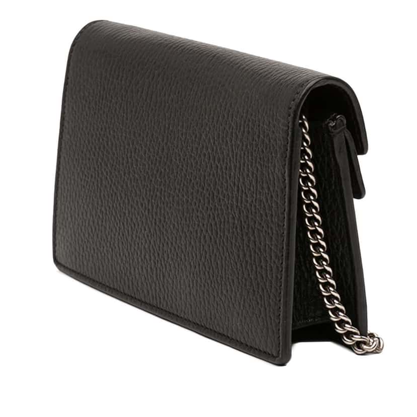 Gucci Mini Leather Dionysus Crossbody Black Leather Very good condition - Back View