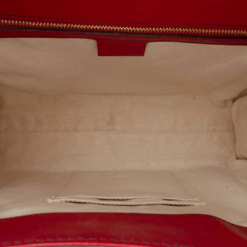 Gucci Large Guccissima Emily Shoulder Bag Red Leather Very good condition - Model View