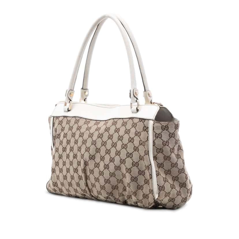 Gucci GG Canvas Abbey D Ring Tote Brown Canvas Good condition - Back View