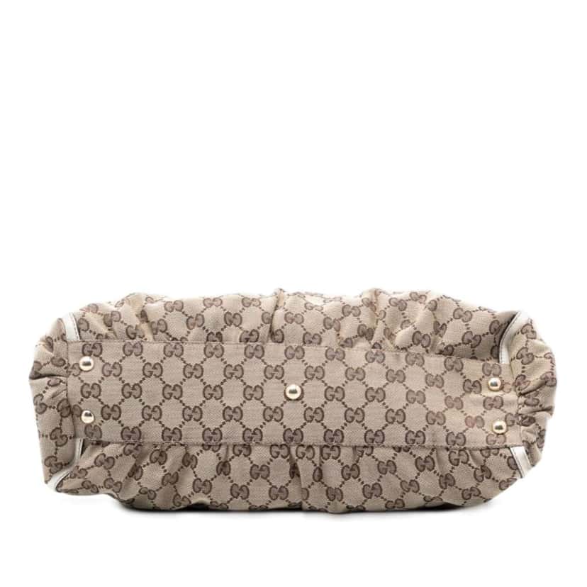 Gucci GG Canvas Abbey D Ring Tote Brown Canvas Good condition - Inside View