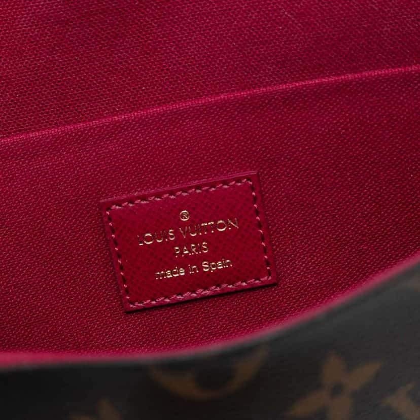 Louis Vuitton Monogram Pochette Felicie Brown Very good condition - Box View