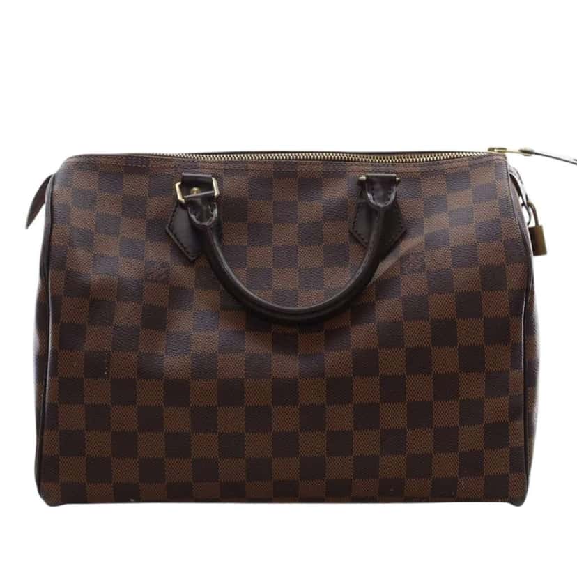 Louis Vuitton Damier Ebene Speedy 30 Brown Very good condition - Back View